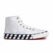 Ανδρικά λευκά ψηλά sneakers με πριντ tr260820-2 2