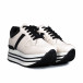 Γυναικεία λευκά sneakers με πλατφόρμα it100821-2 3