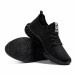 Ανδρικά μαύρα sneakers Black & White gr080621-7 4