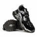 Ανδρικά sneakers μαύρα και μεταλλικό 7990-10 gr040222-10 4