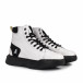 Ανδρικά λευκά ψηλά sneakers Boa tr051021-9 3