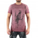 Ανδρική ροζ κοντομάνικη μπλούζα Lagos 21238 tr250322-35 2