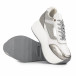 Γυναικεία λευκά sneakers με πλατφορμα AB2302-1 it220322-24 4