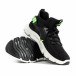 Ανδρικά μαύρα αθλητικά παπούτσια κάλτσα YJ-999 gr040222-24 4