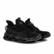 Ανδρικά μαύρα αθλητικά παπούτσια Chevron All black Kiss GoGo 222-6 it051021-4 3