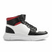 Ανδρικά sneakers σε λευκό και μαύρο it081020-1 2