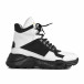 Ανδρικά ψηλά sneakers σε μαύρo και λευκό tr131221-1 2