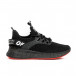 Ανδρικά μαύρα αθλητικά παπούτσια Fashion K-003 gr040222-26 2
