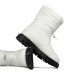 Basic γυναικεία λευκά μποτάκια με επένδυση γούνας Miranda K2635 it300822-11 5