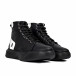 Ανδρικά μαύρα ψηλά sneakers Boa 0155 tr061022-1 3