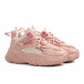 Γυναικεία ροζ Chunky sneakers με δίχτυ M06 it110221-8 4