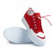 Ανδρικά κόκκινα πάνινα παπούτσια tr210721-3 4