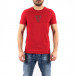Ανδρική κόκκινη κοντομάνικη μπλούζα Lagos 21319 tr250322-64 2