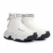 Ανδρικά λευκά sneakers κάλτσα gr020221-19 4