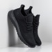 Ανδρικά μαύρα αθλητικά παπούτσια All black ελαφρύ μοντέλο it140918-16 3