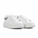 Γυναικεία λευκά sneakers δίσολα RA38 it040822-6 3