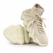 Ανδρικά μπεζ sneakers κάλτσα Ultra flexible gr040222-13 4