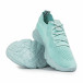 Γυναικεία πράσινα αθλητικά παπούτσια κάλτσα X3710 it220322-27 4