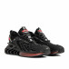 Ανδρικά μαύρα sneakers κάλτσα 9956 gr040222-6 3
