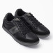 Ανδρικά μαύρα sneakers με γκρι λεπτομέρειες it300920-54 2