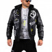 Ανδρικό μαύρο μπουφάν bomber X-Feel 3A69 it121022-3 5