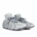 Ανδρικά γκρι sneakers κάλτσα Ultra flexible gr040222-14 3