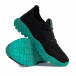 Ανδρικά μαύρα sneakers με πρασινή λεπτομέρεια gr020221-2 5