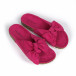 Γυναικείες ροζ παντόφλες με κορδέλα it030620-2 3