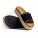 Γυναικείες μαύρες παντόφλες Sweet Shoes ZH6031-1 it260521-3 4