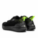 Ανδρικά μαύρα sneakers σε υφή it090321-7 3
