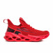 Ανδρικά κόκκινα sneakers Chevron it090321-3 2