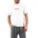 Ανδρική λευκή κοντομάνικη μπλούζα Duca Homme 176555 it250322-19 2