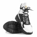 Ανδρικά ψηλά sneakers σε μαύρo και λευκό tr131221-1 4