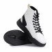 Ανδρικά λευκά ψηλά sneakers με καπιτονέ BOA tr050121-2 4