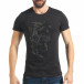 Ανδρική μαύρη κοντομάνικη μπλούζα Lagos tsf020218-70 2