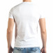 Ανδρική λευκή κοντομάνικη μπλούζα Just Relax il140416-36 3