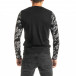 Ανδρική μαύρη μπλούζα με πριντ tr300920-21 4
