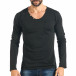 Ανδρική μαύρη μπλούζα Ricky Rich it301017-90 2