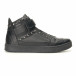 Ανδρικά μαύρα sneakers Montefiori it141016-19 2