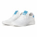 Ανδρικά λευκά ελαφρία αθλητικά παπούτσια με γαλάζιες λεπτομέρειες it240418-27 3