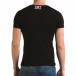 Ανδρική μαύρη κοντομάνικη μπλούζα Glamsky il120216-61 3
