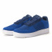Ανδρικά μπλε sneakers από πλεκτό ύφασμα it020618-11 3