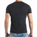 Ανδρική μαύρη κοντομάνικη μπλούζα Just Relax il140416-34 3