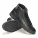 Ανδρικά μαύρα sneakers Montefiori it141016-13 4