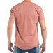 Ανδρική ροζ κοντομάνικη μπλούζα GROW με μεταλλικό εφέ tsf250518-18 3