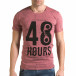 Ανδρική ροζ κοντομάνικη μπλούζα Lagos il120216-6 2