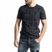 Ανδρική μαύρη κοντομάνικη μπλούζα Lagos tr010221-16 2