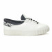 Γυναικεία λευκά sneakers από οικολογικό δέρμα με επιγραφές στο πίσω μέρος it240118-51 3