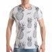 Ανδρική λευκή κοντομάνικη μπλούζα Lagos tsf290318-21 2
