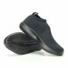 Γυναικεία μαύρα υφασμάτινα αθλητικά παπούτσια χωρίς κορδόνια it240118-27 5